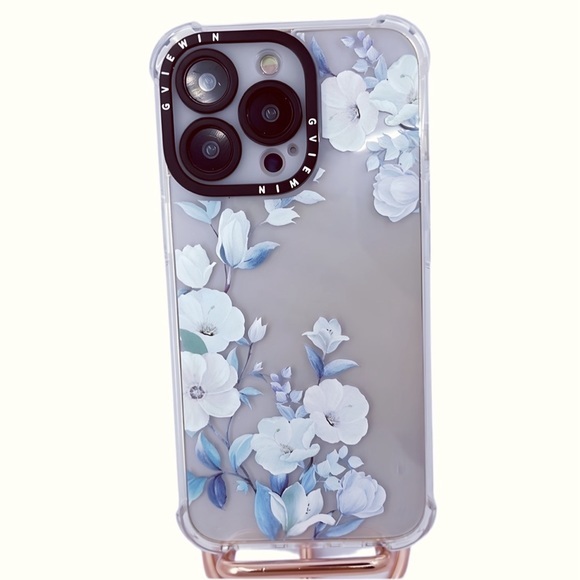 Floral Bliss: Stylishly Protect‎ Your iPhone 13 Pro with Slim, Shockproof Case! - Picture 1 of 3